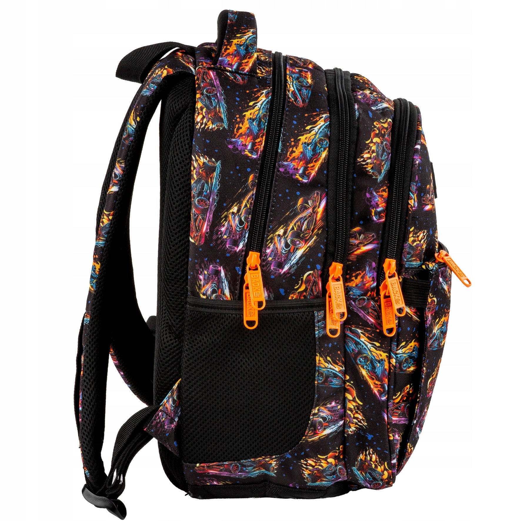 Early school backpack class 1-2 BackUP 22 L NEON RACE RACING Manufacturer code 5906601711107