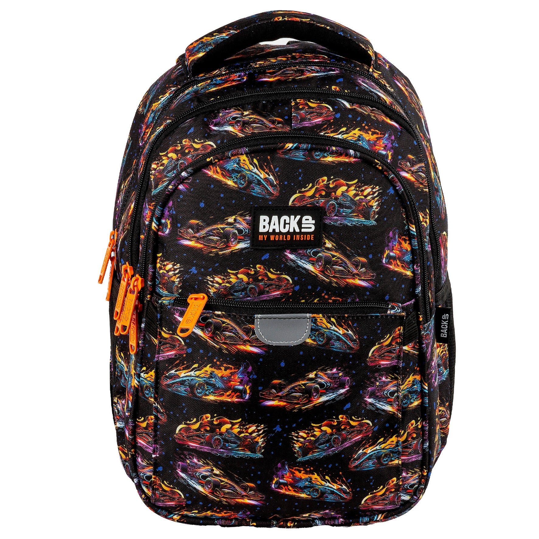 Early school backpack class 1-2 BackUP 22 L NEON RACE RACING Packaging status original