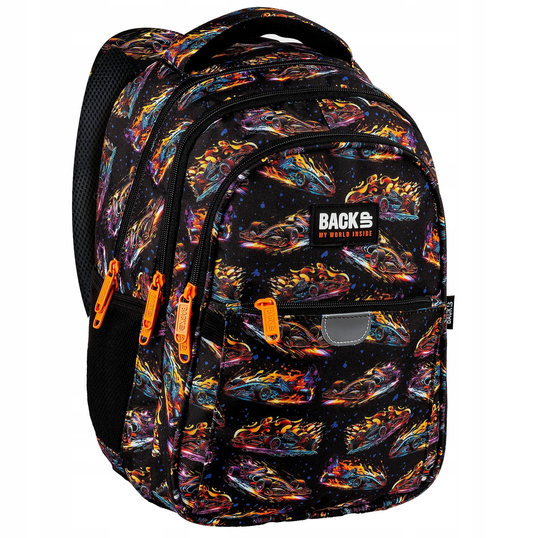 Early school backpack class 1-2 BackUP 22 L NEON RACE RACING