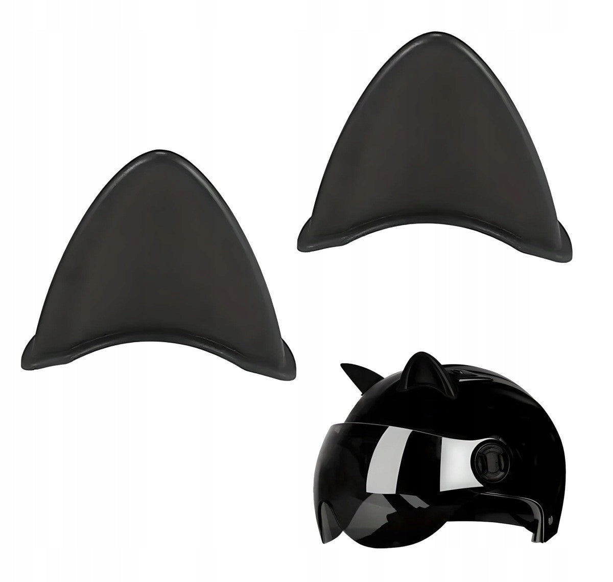 Ears for helmet colorful 2 pcs black