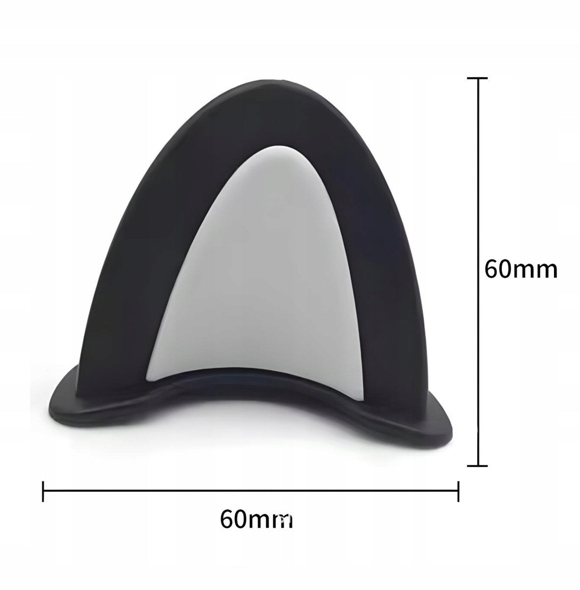 Ears for helmet plastic 2 pcs Grey Color gray