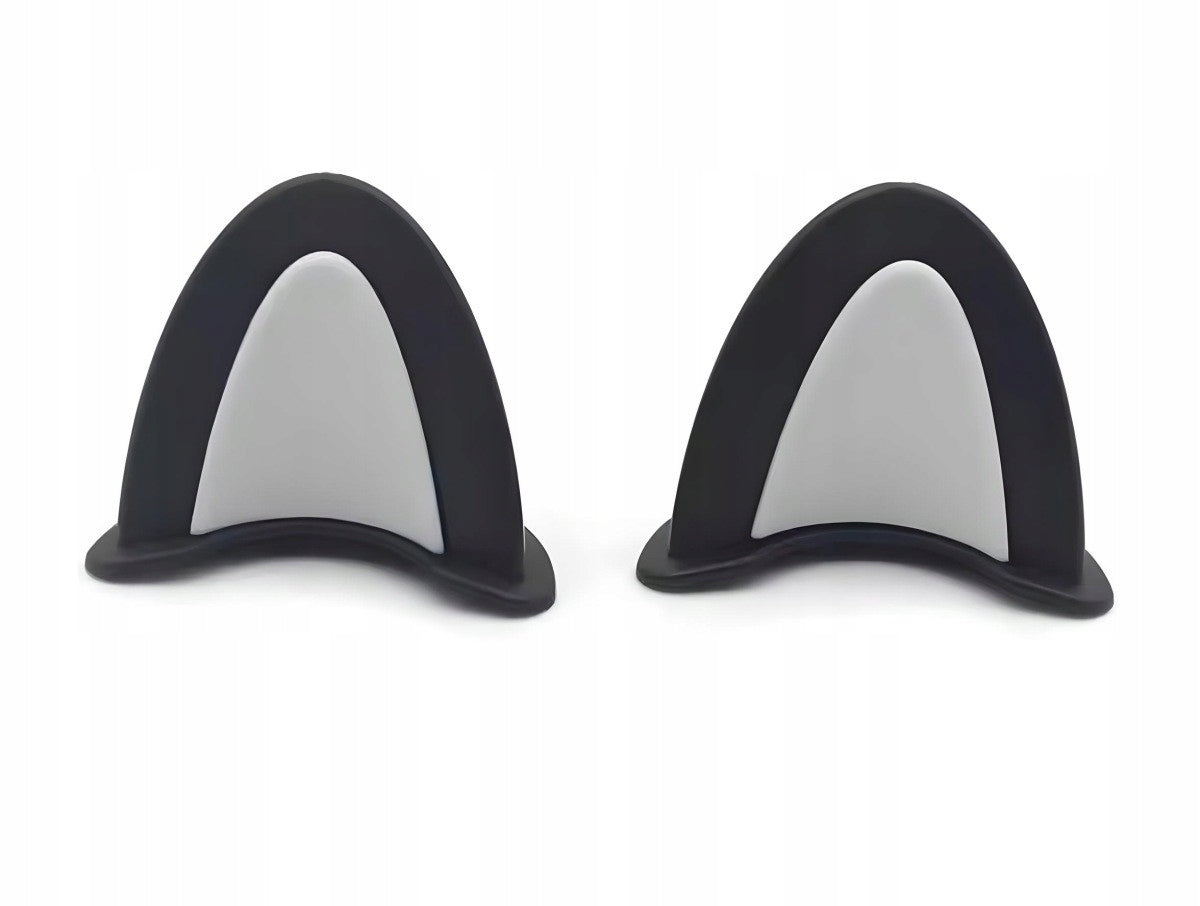 Ears for helmet plastic 2 pcs Grey Manufacturer no brand