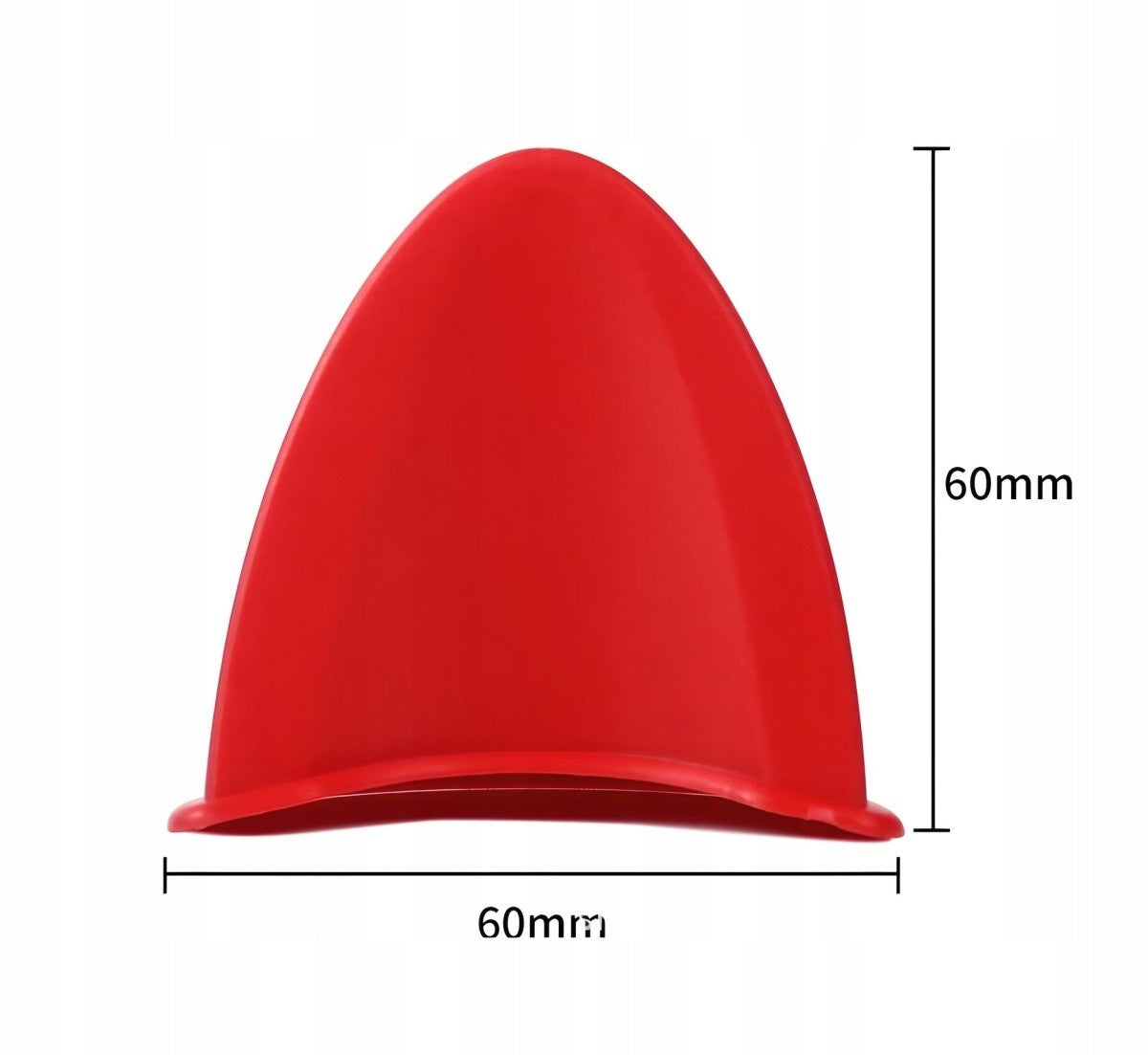 Ears for helmet plastic 2 pcs Red Color red