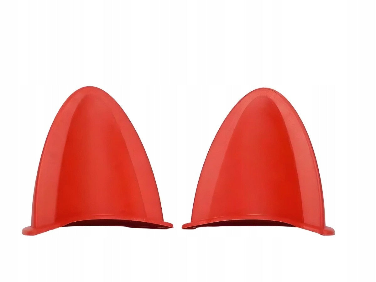 Ears for helmet plastic 2 pcs Red