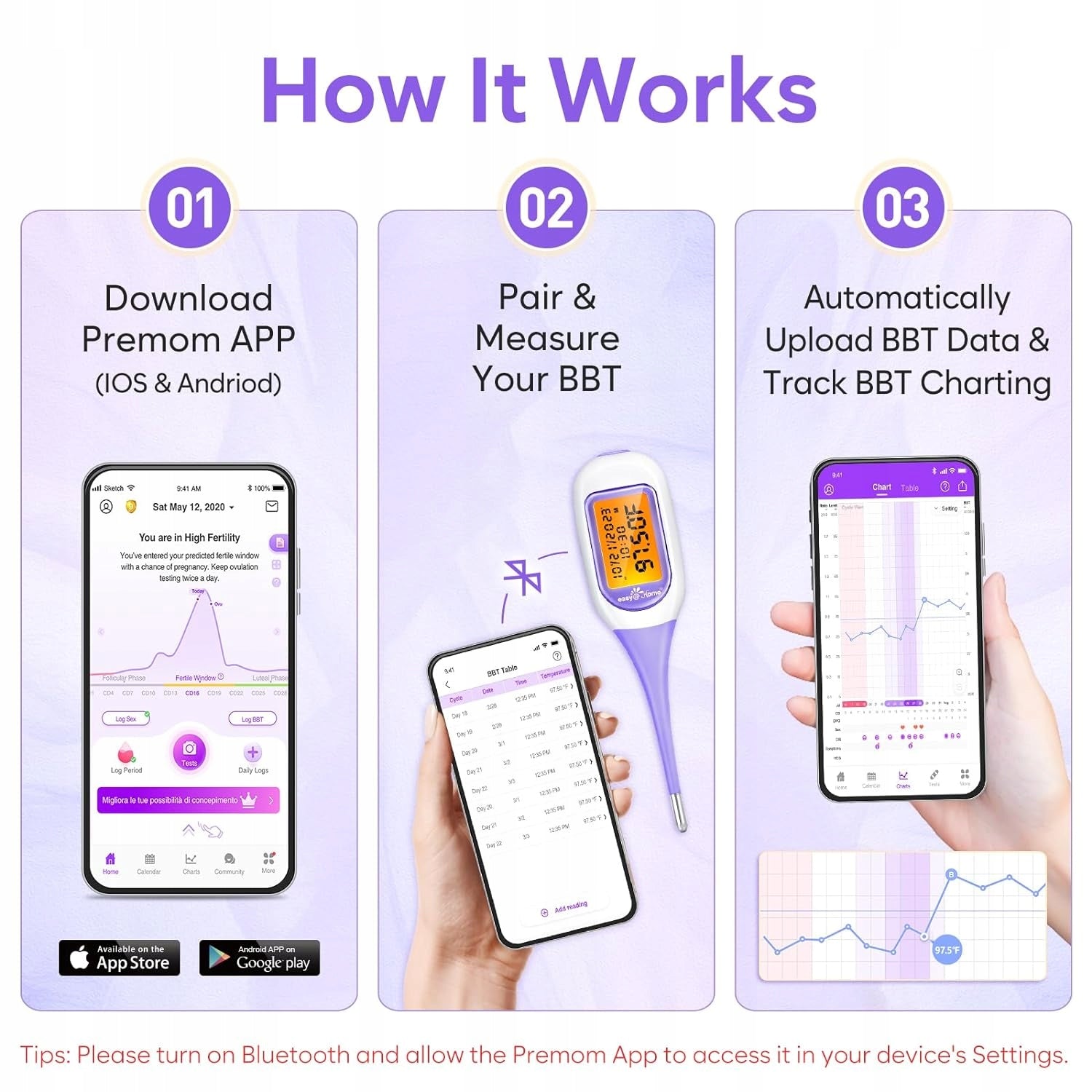 Easy Home Basal Fertility Cycle Control Thermometer with App Manufacturer code B08399PZV2