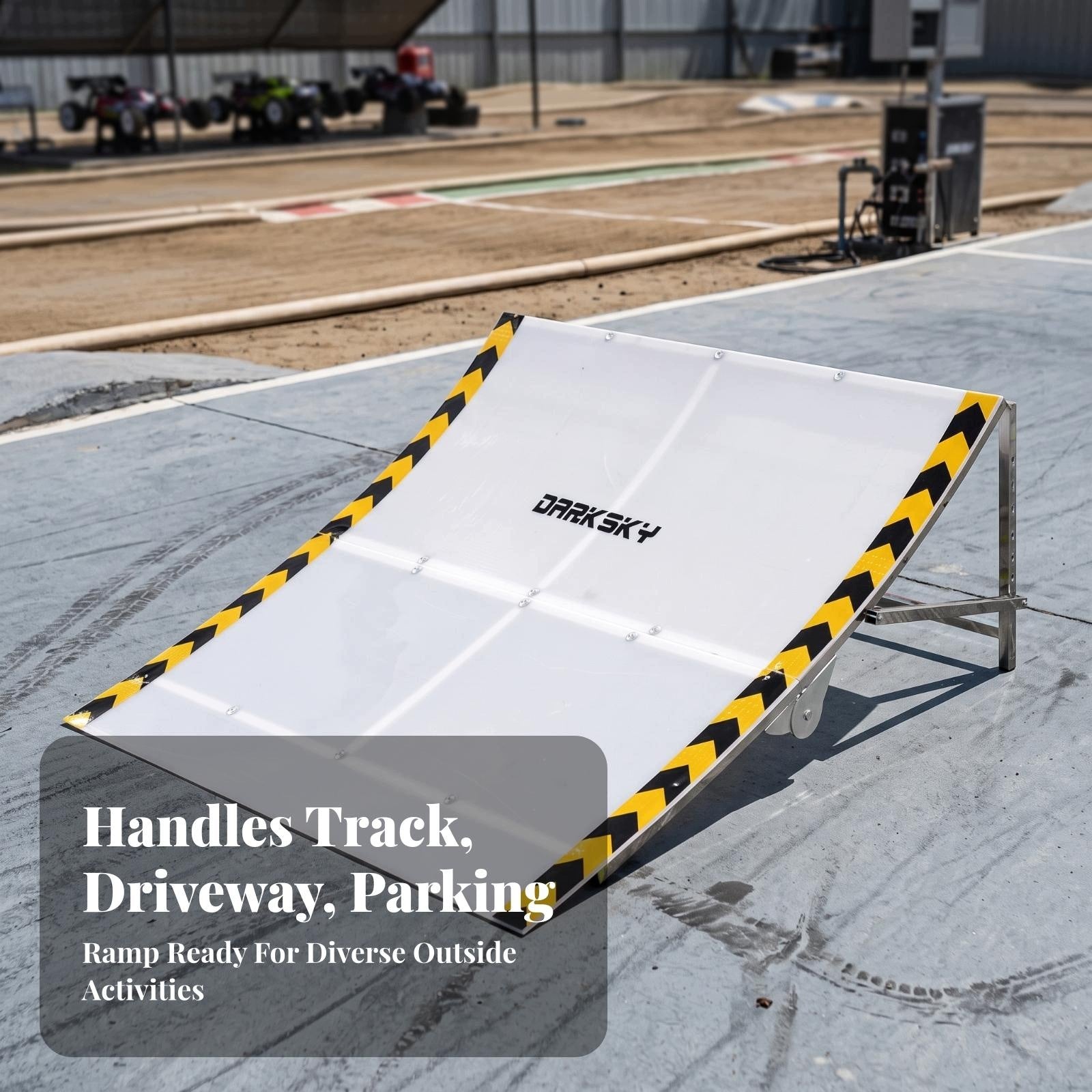Easy to Carry Nyloncomposite Ramp | Foldable, RC Model vehicle jump Ramp Product weight with unit packaging 7.02 kg