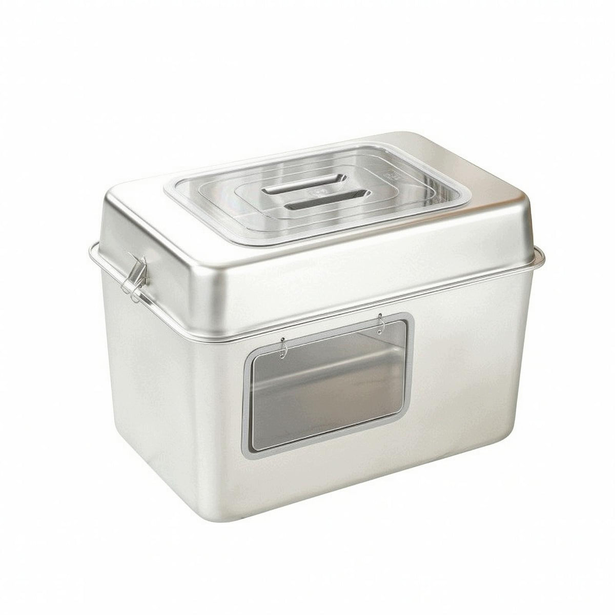 Easy to Clean Enclosed Cat Litter Tray | Includes ladle and Anti Side Open