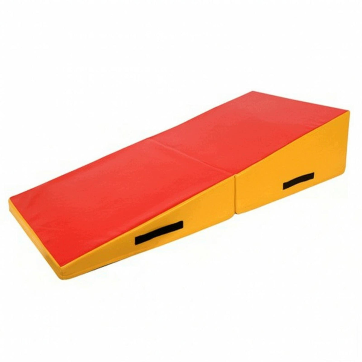 Easy to Clean Wedge Mat | Supportive EPE dense foam PVC Foldable Red-ylw