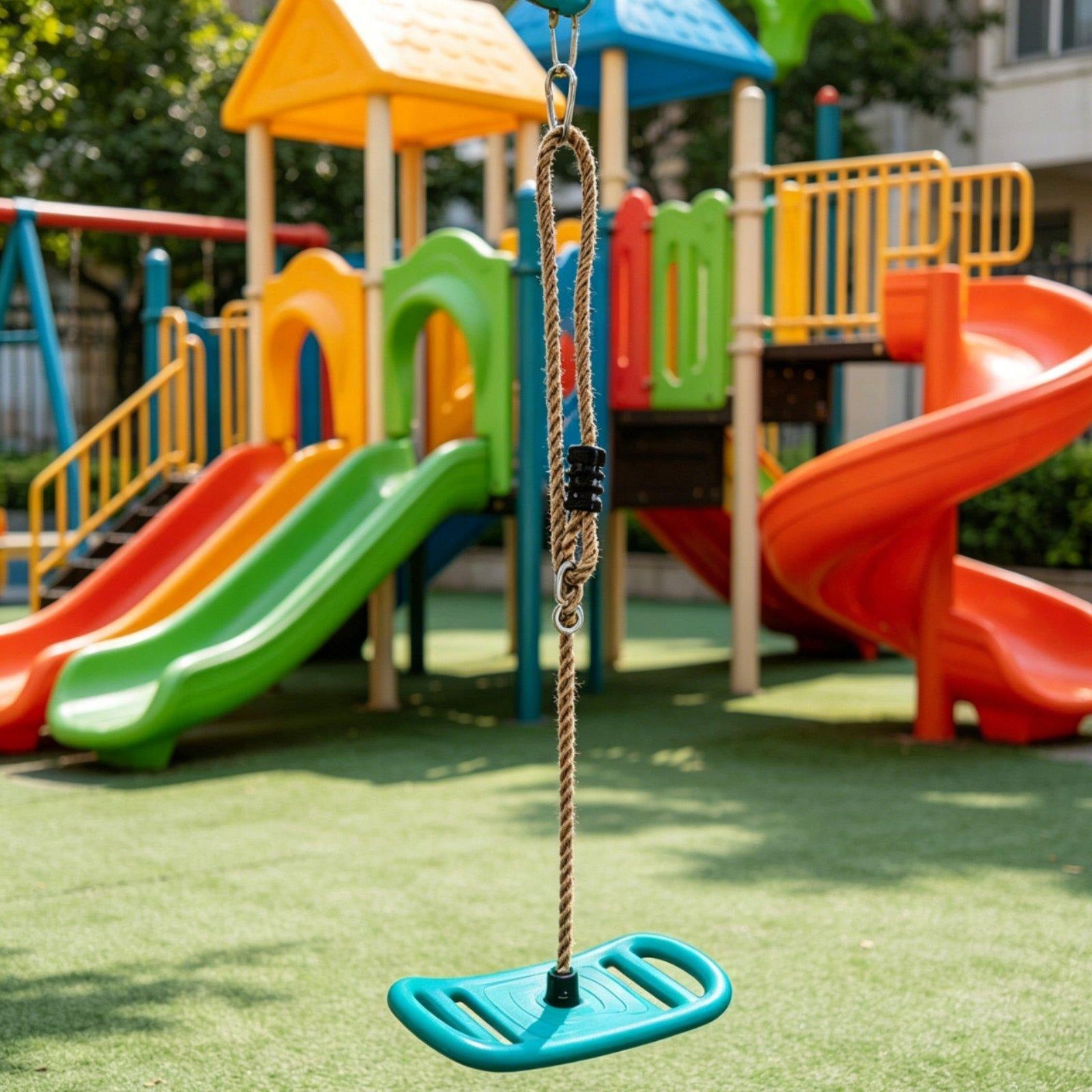 Easy to Install in Toddler Swing Rounded Edges Indoor Outdoor Baby Cyan Packaging status original