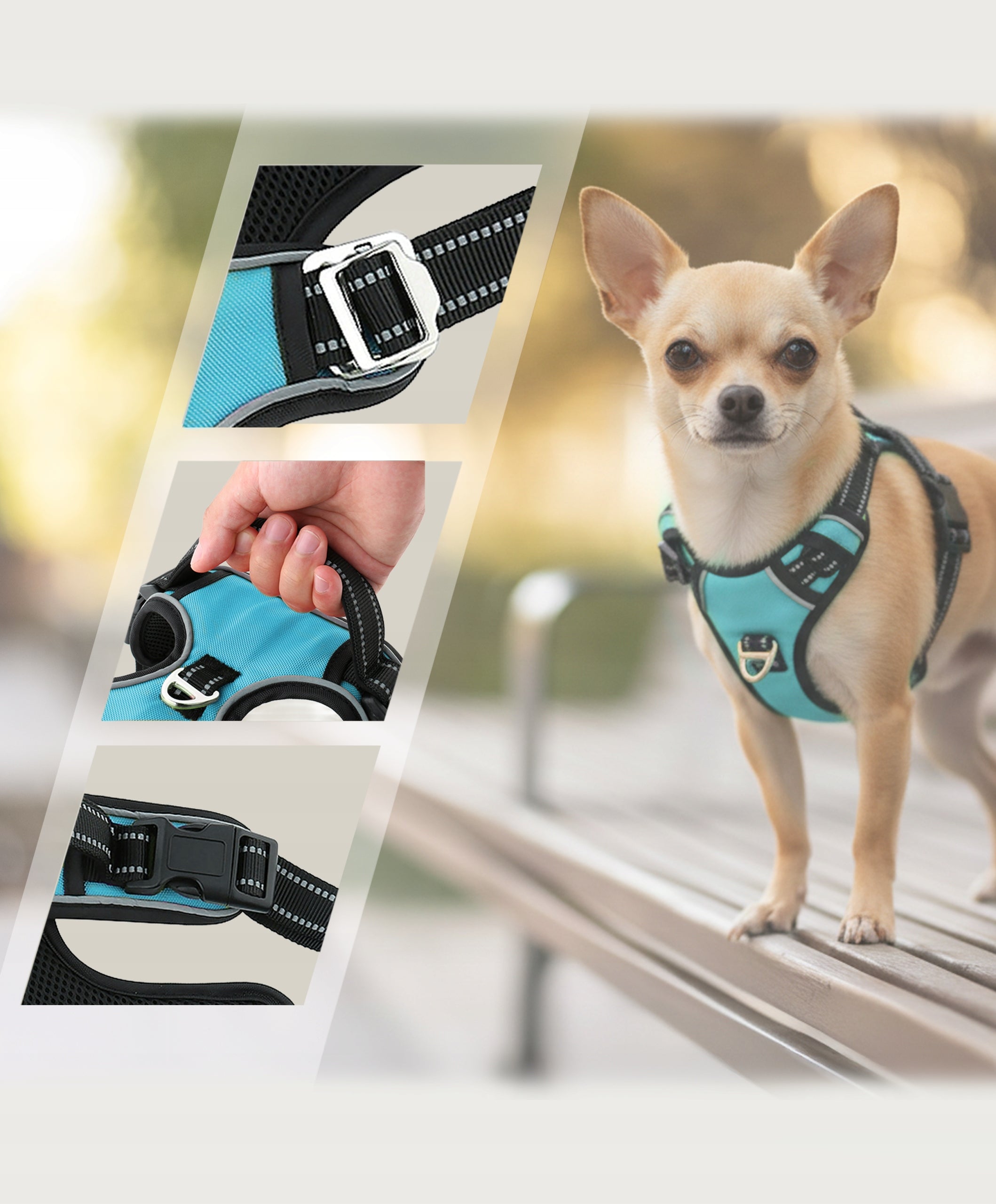Easy walk dog harness adjustable HUGGY DOGGY guard reflective XS Manufacturer code Szelki dla psów HUGGY DOGGY Walky Guard