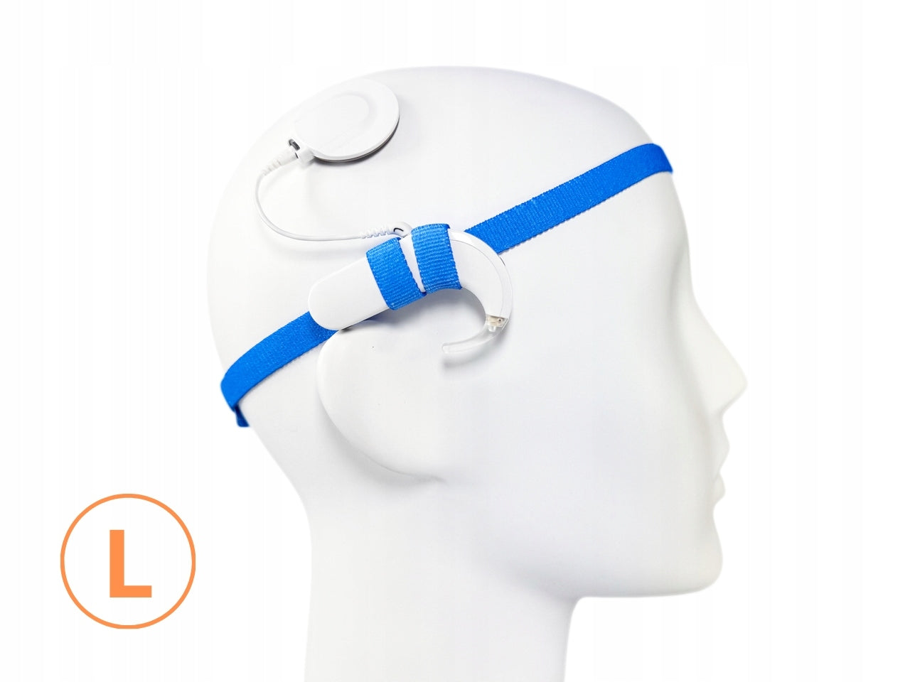 EasyFlex ULTRA band for hearing aids/implants - azure pattern - L