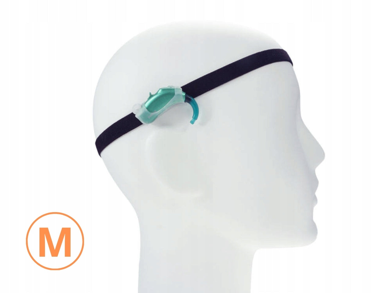 EasyFlex ULTRA band for hearing aids/implants - black pattern - M