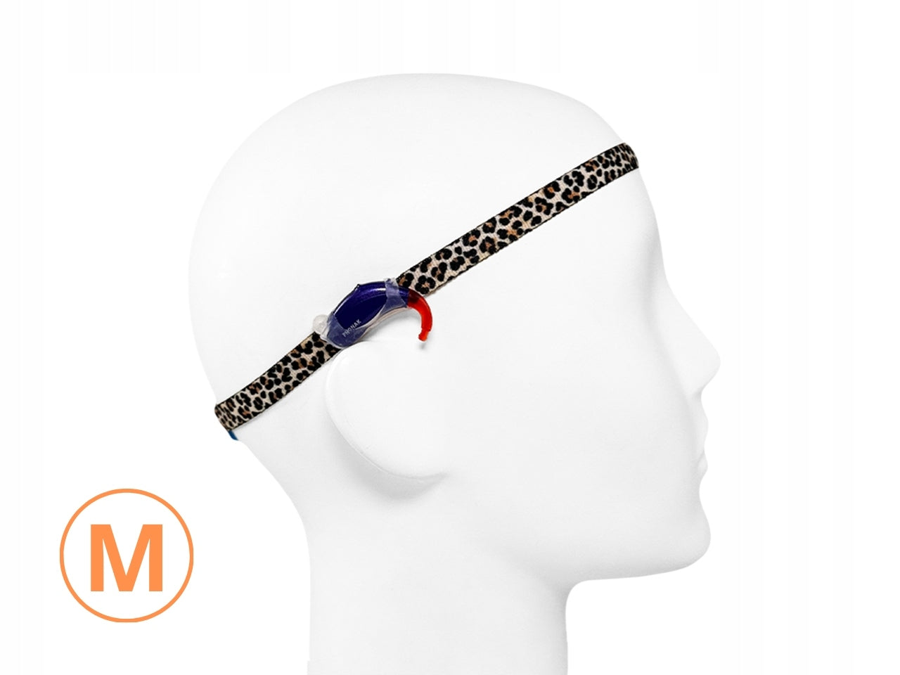 EasyFlex ULTRA band for hearing aids/implants - leopard print - M