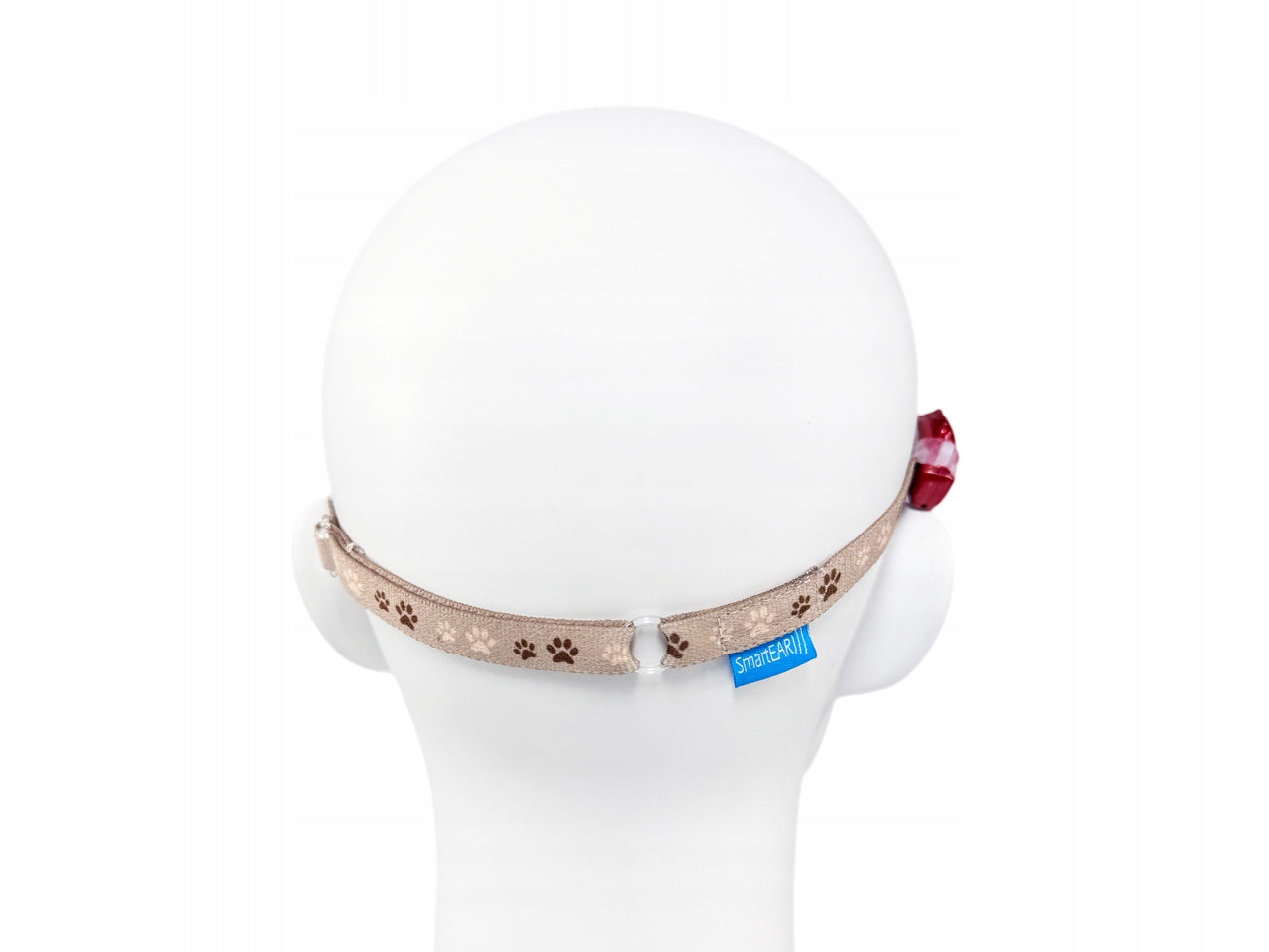 EasyFlex ULTRA band for hearing aids/implants - paw pattern - S Batteries included no