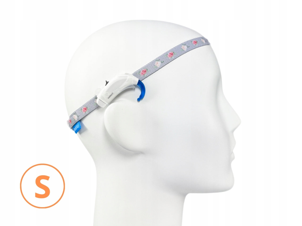 EasyFlex ULTRA headband for hearing aids/implants - rose pattern - S