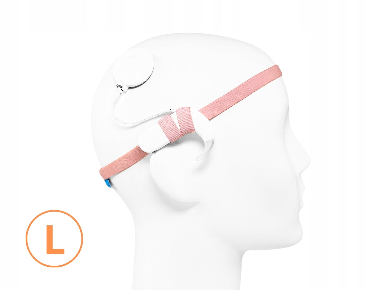 EasyFlex ULTRA headband for hearing aids/implants - salmon - L