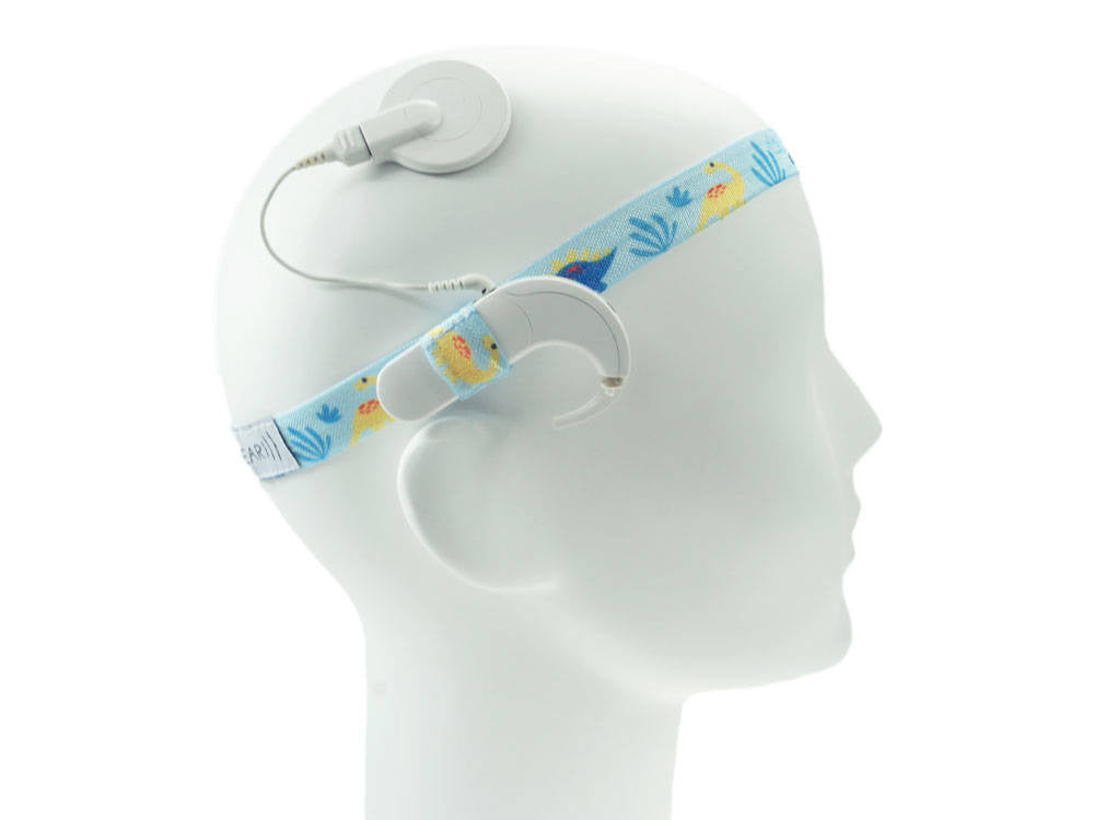 EasyFlex band for hearing aids and/or speech processors - dino - S Manufacturer code BEFSdino