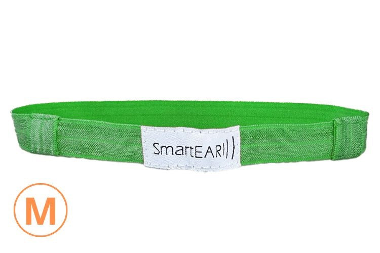 EasyFlex band for hearing aids and/or speech processors - green - M