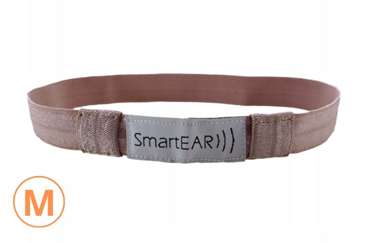 EasyFlex band for hearing aids and/or speech processors -light brown- M