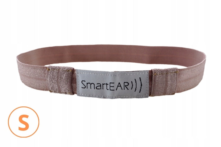 EasyFlex band for hearing aids and/or speech processors -light brown- S