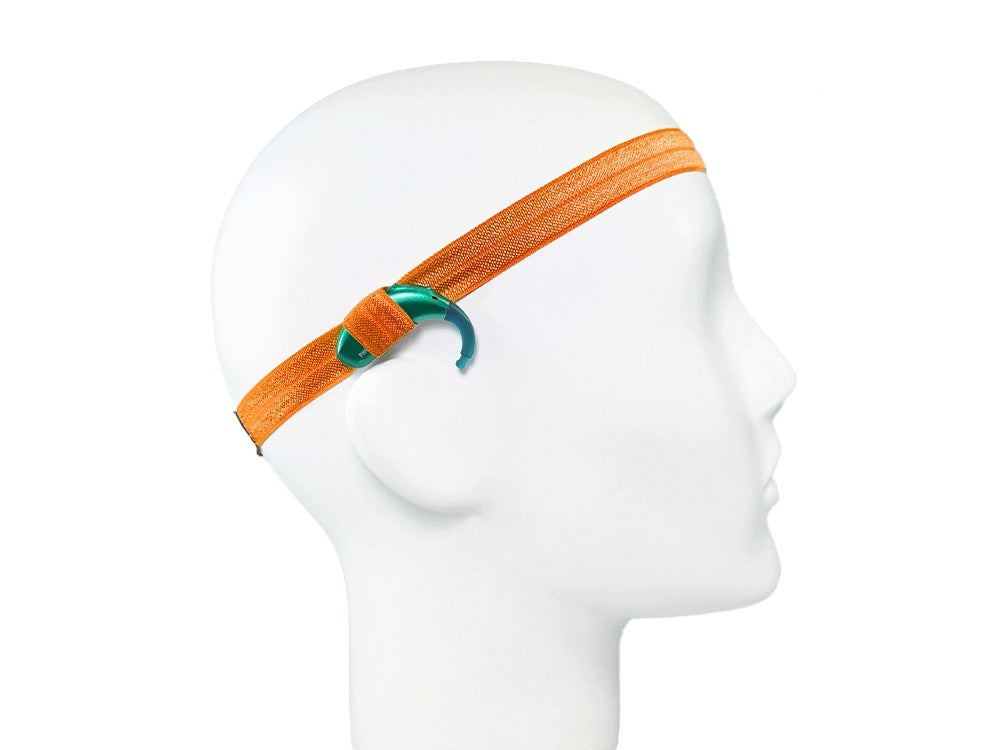 EasyFlex band for hearing aids and/or speech processors - orange - M Medical device no