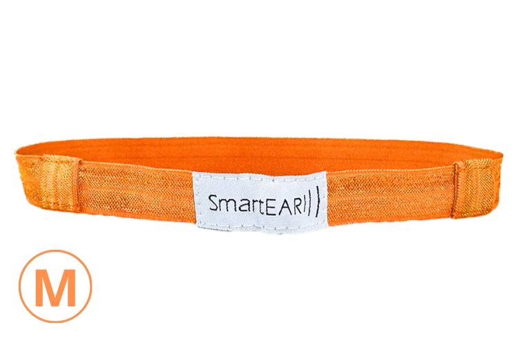 EasyFlex band for hearing aids and/or speech processors - orange - M