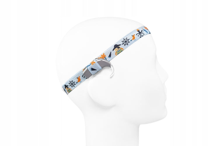 EasyFlex band for hearing aids and/or speech processors - pirate - M Manufacturer code BEFM_pirate
