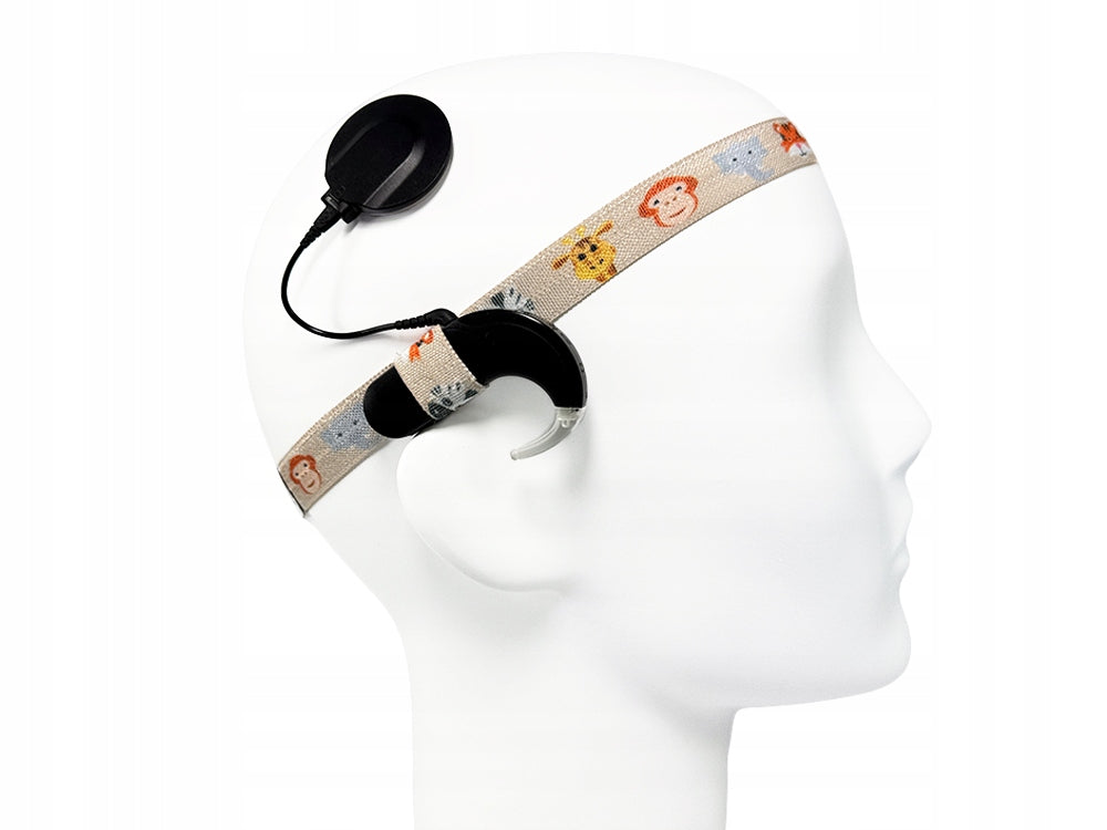 EasyFlex headband for hearing aids and/or speech processors - animals-M Manufacturer code BEFManimals