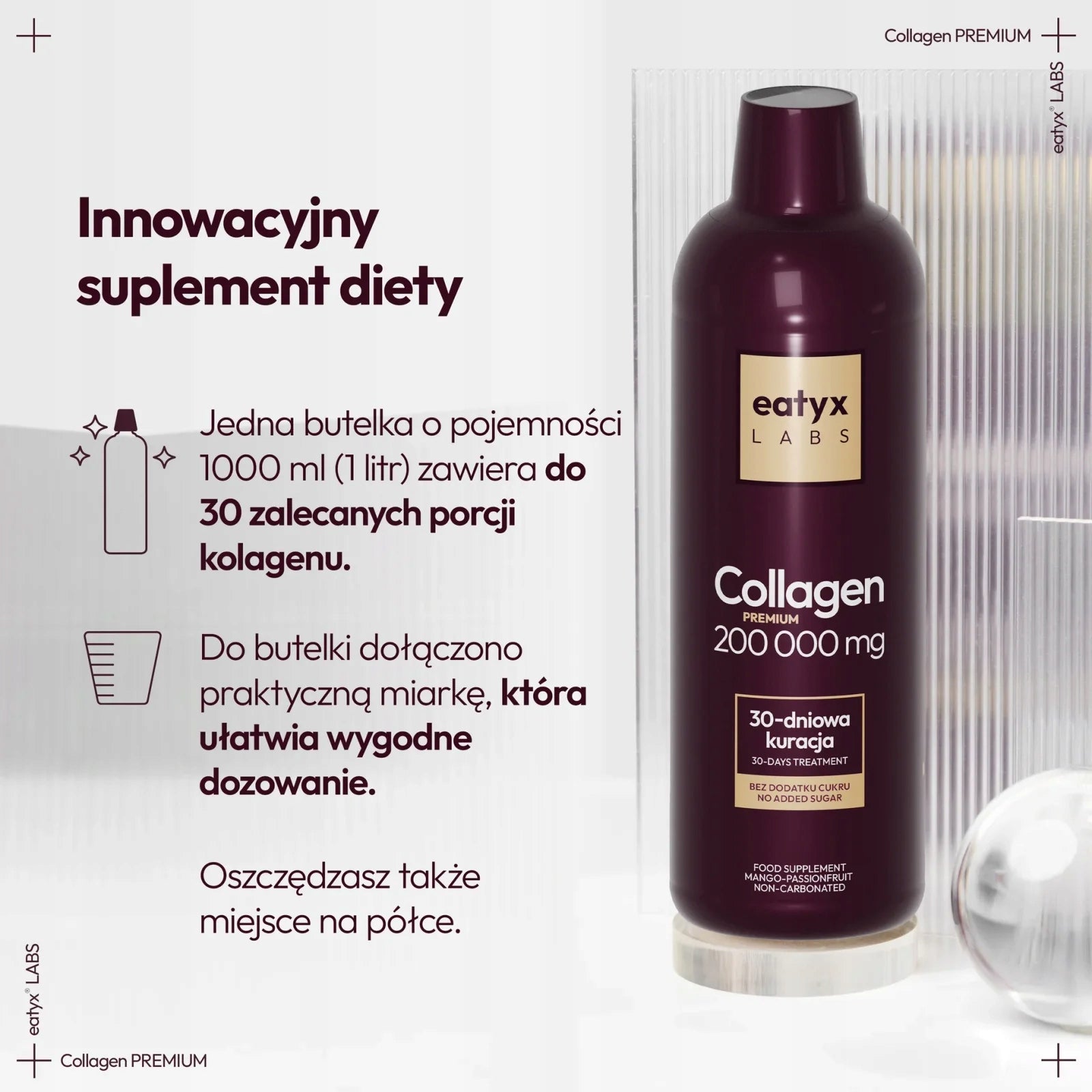 Eatyx Labs Collagen 200 000 mg with Vitamin C and Biotin 1000 ml Brand eatyx