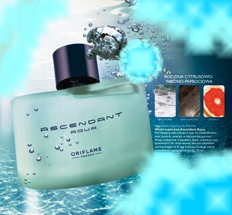 Eau de toilette Ascendant Aqua Oriflame Brand Oriflame
