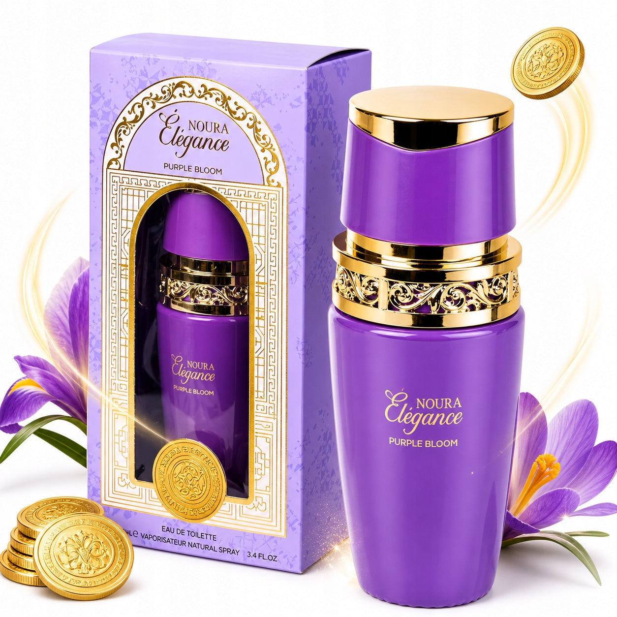 Eau de toilette Marc Dion Noura Élégance 100 ml Purple Bloom