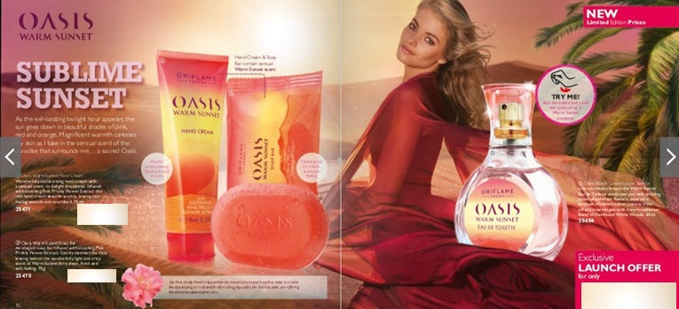 Eau de toilette Oasis Warm Sunset Oriflame Manufacturer code 25486