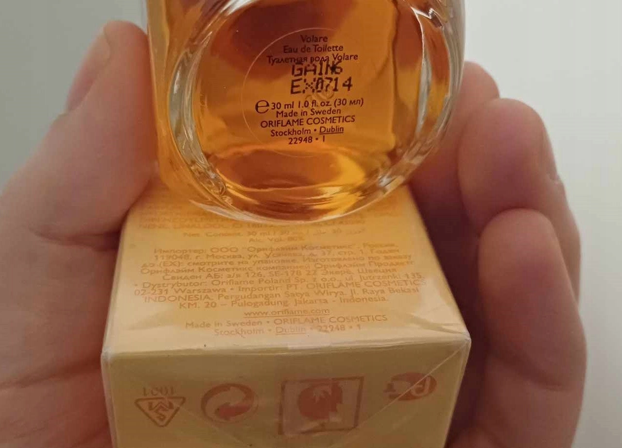 Eau de toilette Volare Oriflame 30ml EAN (GTIN) 0059005595783