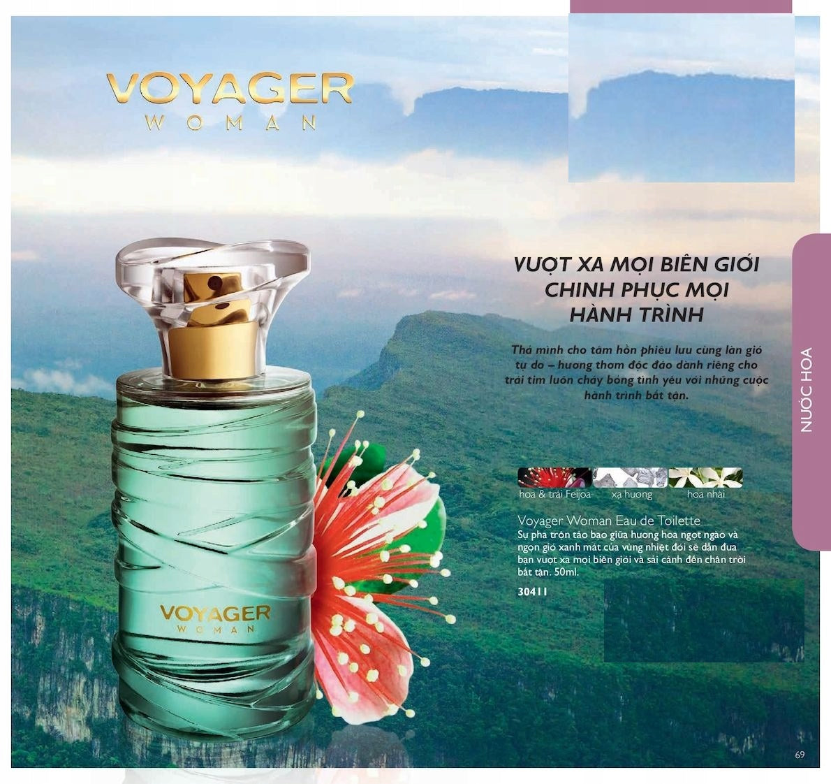Eau de toilette Voyager Woman Oriflame Packaging status original