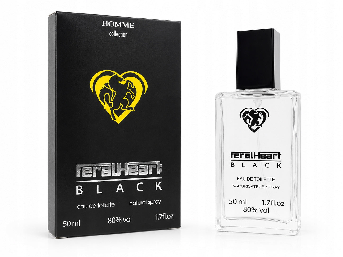 Eau de toilette male FERAL HEART BLACK 50ml HOMME COLLECTION