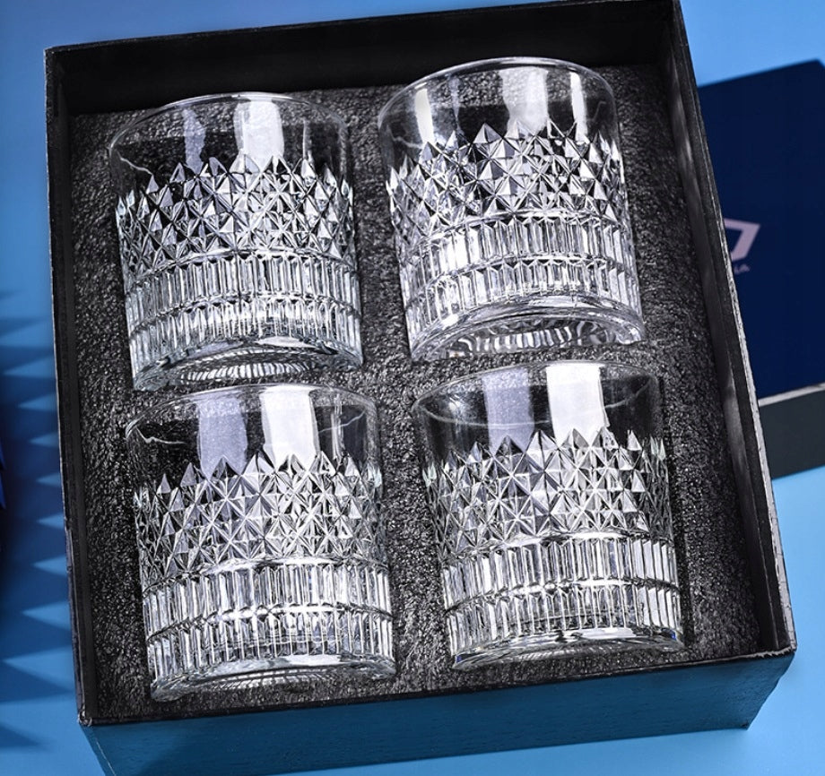 Viskio taurės, 4x335 ml