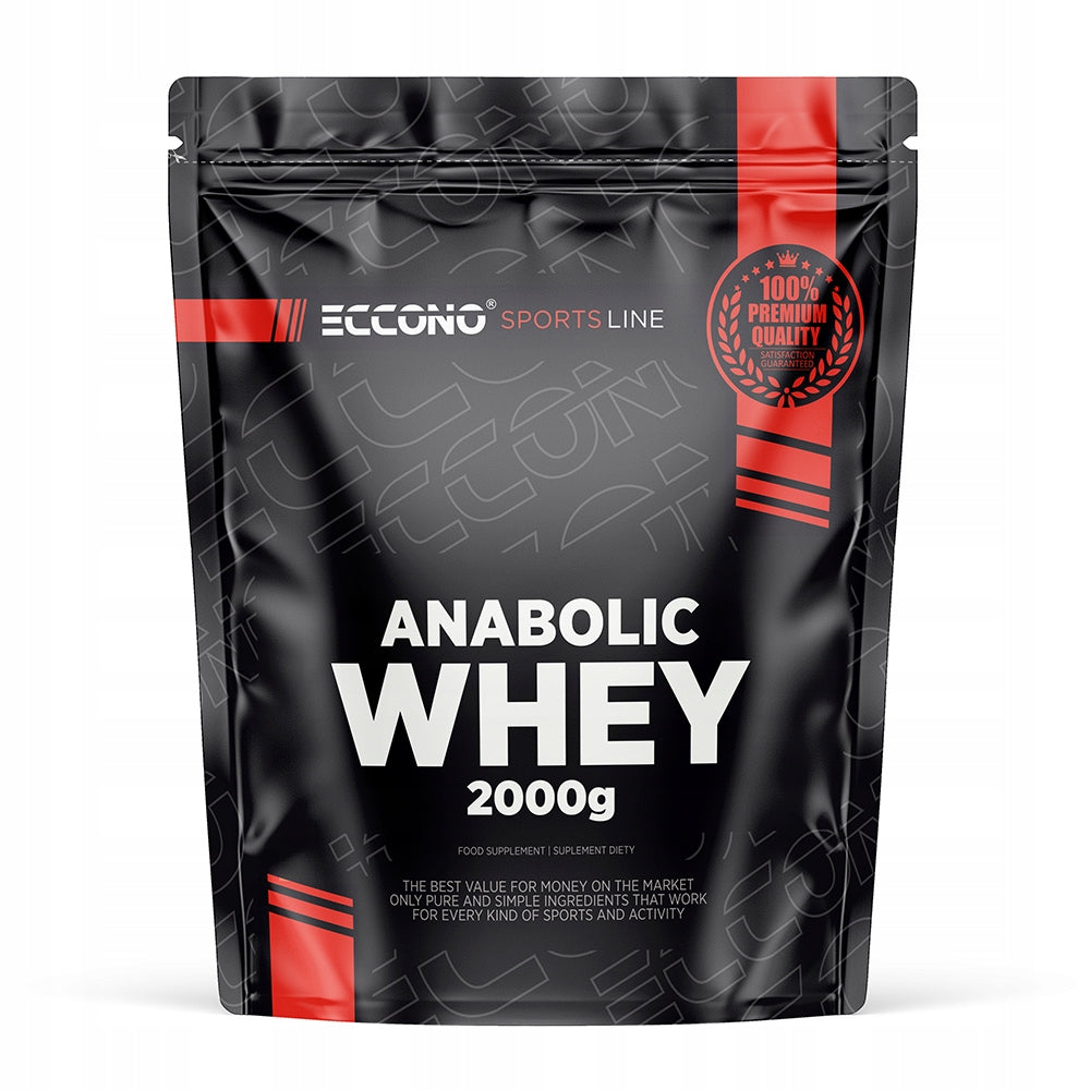 Eccono ANABOLIC WHEY PROTEIN 2000g PROTEIN 80% WPC MPC CONCENTRATE Chocolate Expiration date at least 3 months from the date of purchase