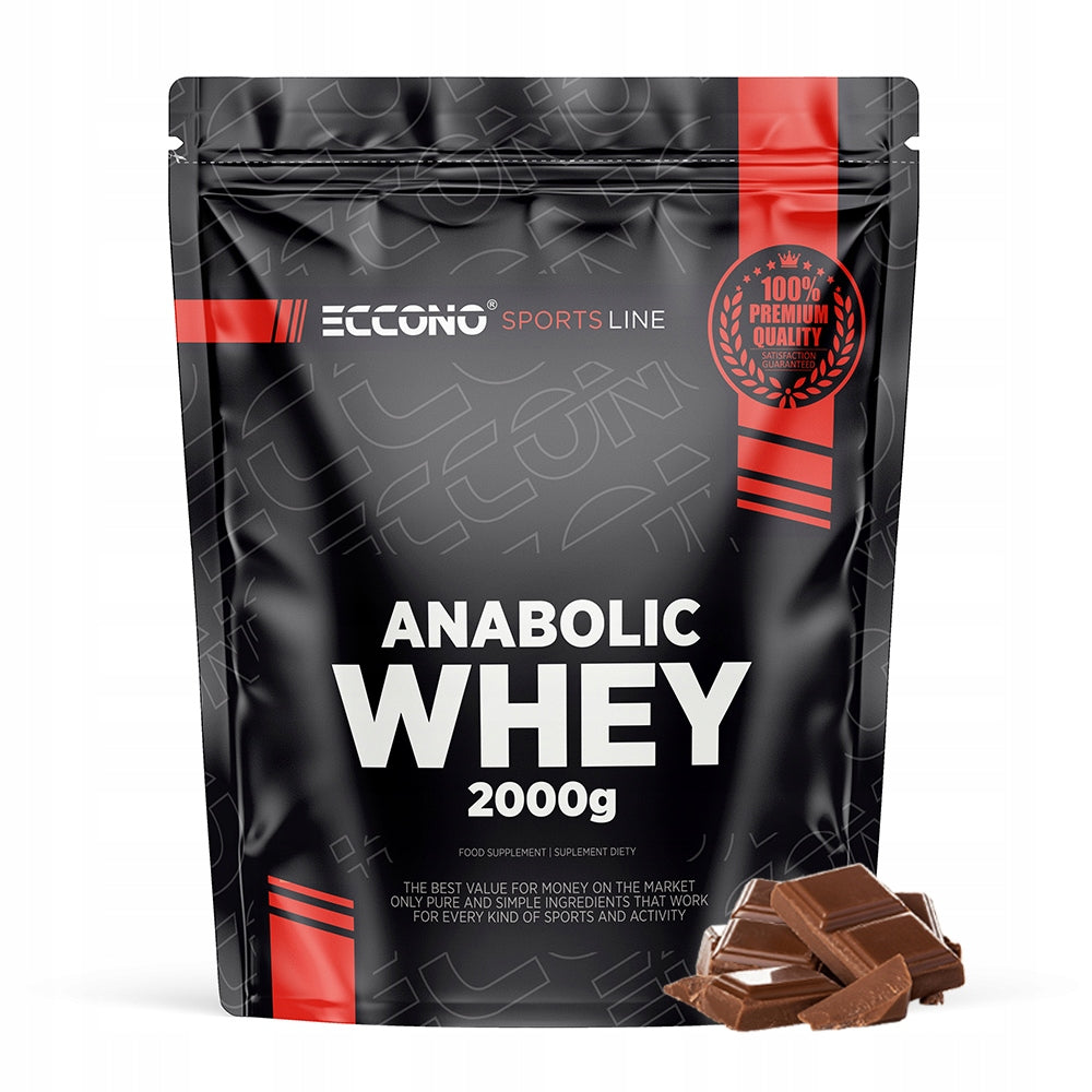 Eccono ANABOLIC WHEY PROTEIN 2000g PROTEIN 80% WPC MPC CONCENTRATE Chocolate