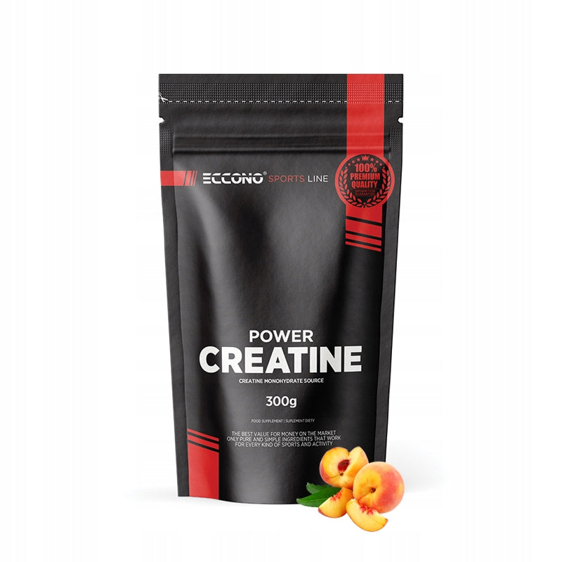 Eccono POWER CREATINE 300g CREATINE MONOHYDRATE Peach
