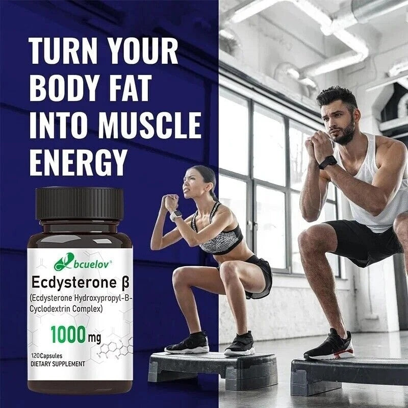 Ecdysterone capsules help build muscle, burn fat, and improve Expiration date at least 1 year from the date of purchase