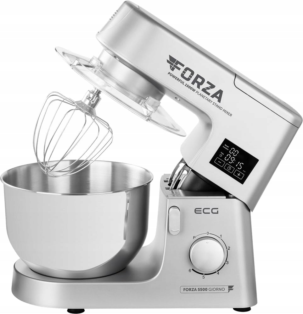 Ecg Forza 5500 Day Silver Food Processor 1500W Led Display 6,5L Brand ECG