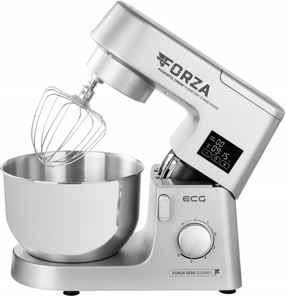 Ecg Forza 5500 Day Silver Food Processor 1500W Led Display 6,5L