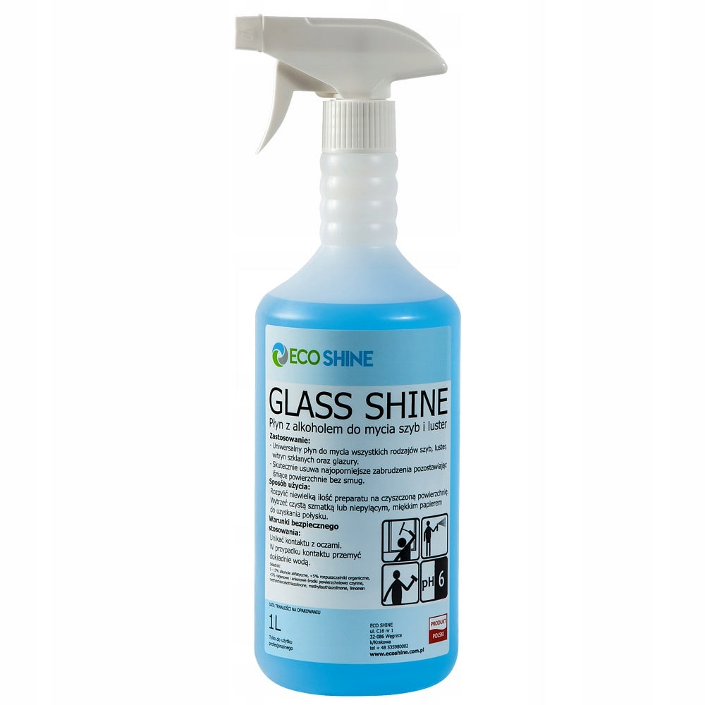 Eco Shine Glass Liquid for cleaning windows and mirrors spray without streaks 1L EAN (GTIN) 5907692323811