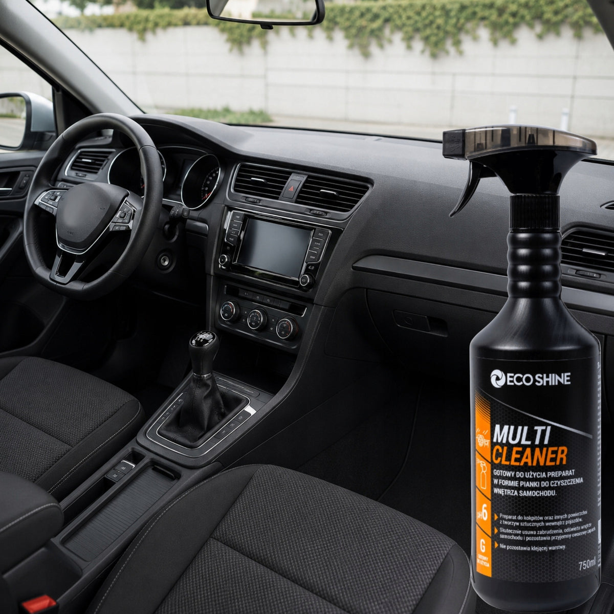 Eco Shine MULTI CLEANER 750 ml – foam for cleaning cockpit and plastics Packaging status original