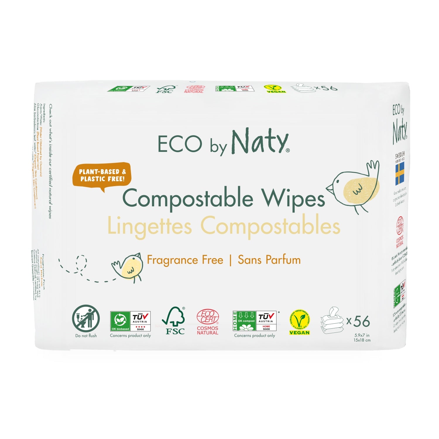 Eco by Naty wet wipes 3x56 pcs.
