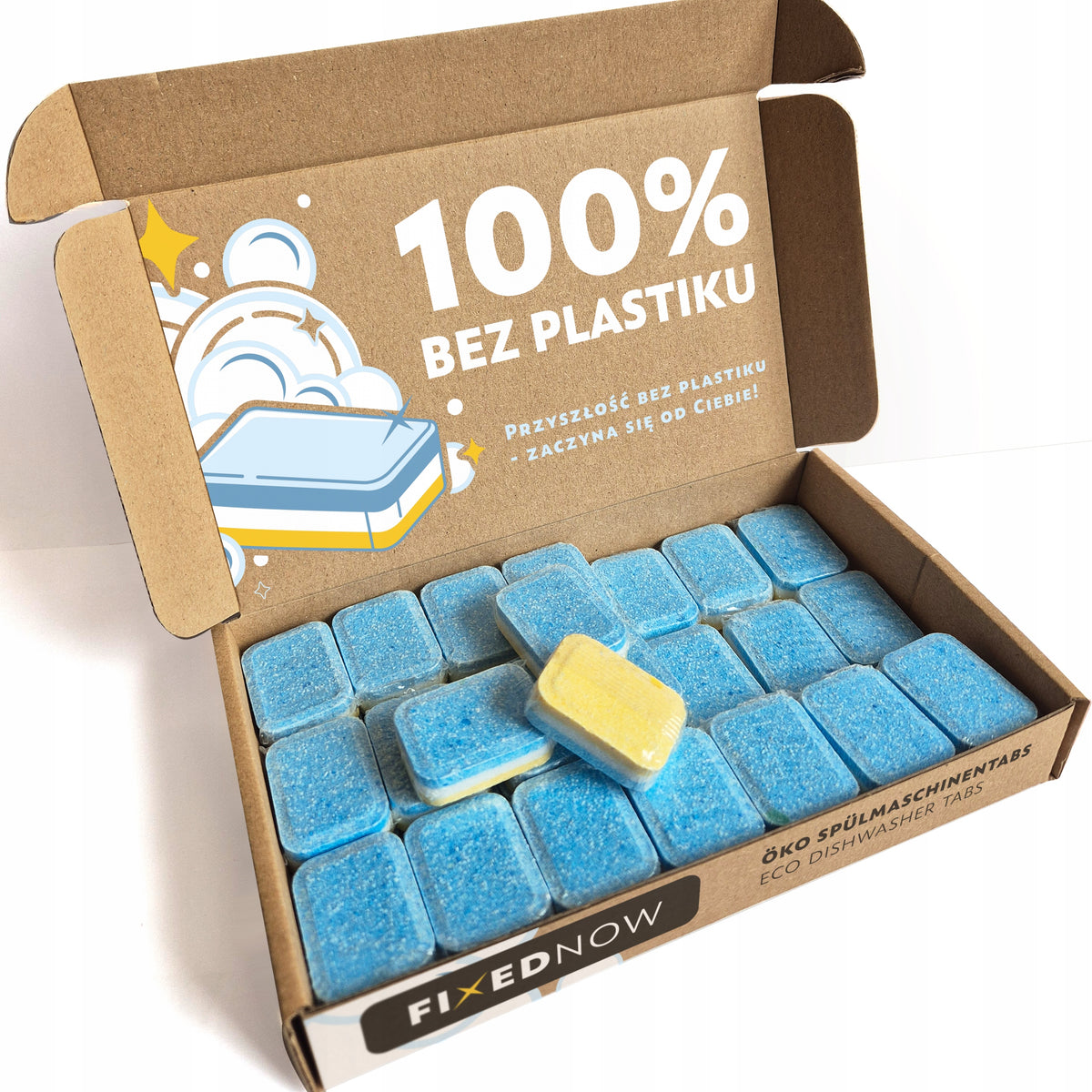 Eco-friendly dishwasher tablets MEGAPAK 500PCS 3in1 ALL IN ONE without plastic
