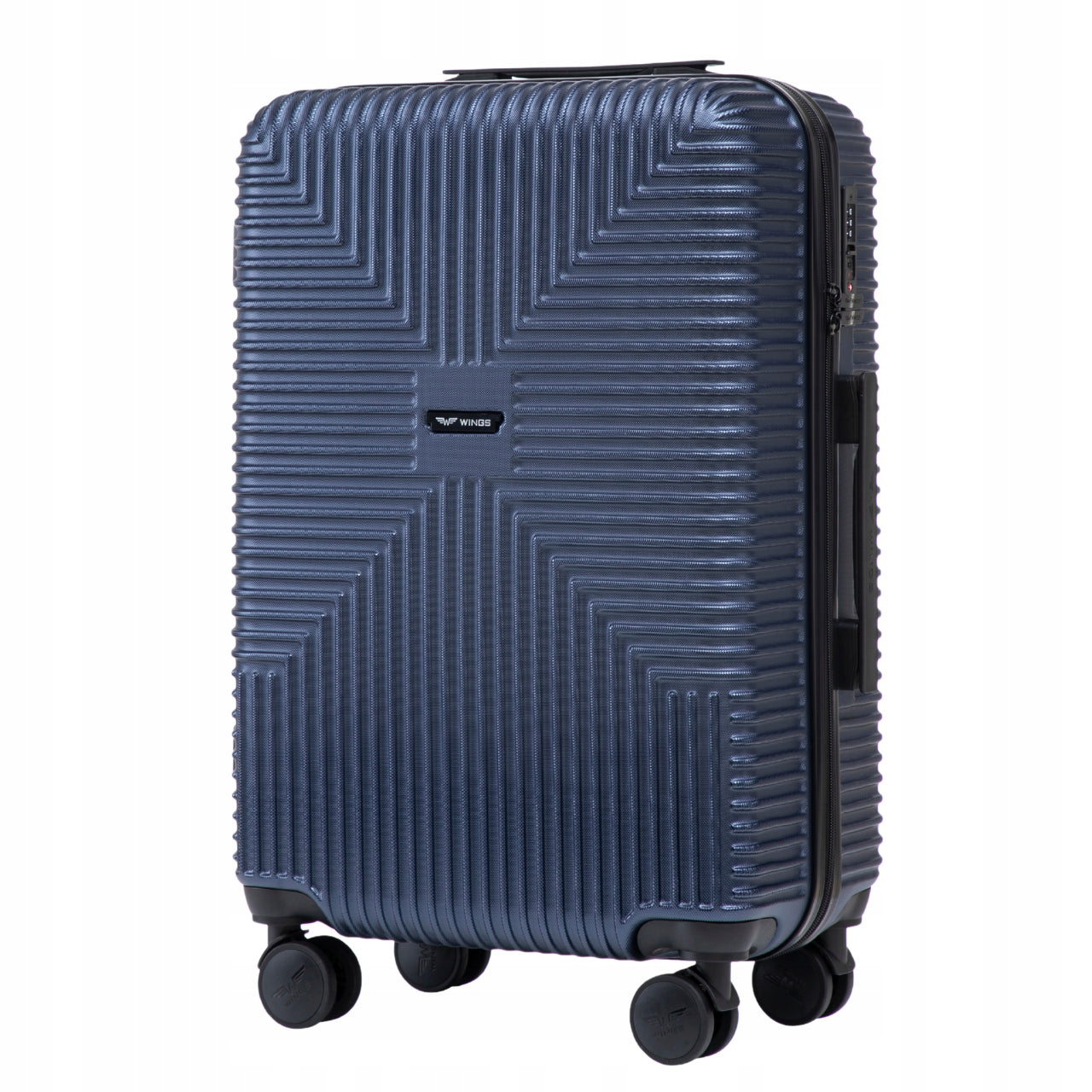 Eco-friendly medium suitcase M WINGS 24" TSA polycarbonate wheel recycling 360 Model JKD01-M