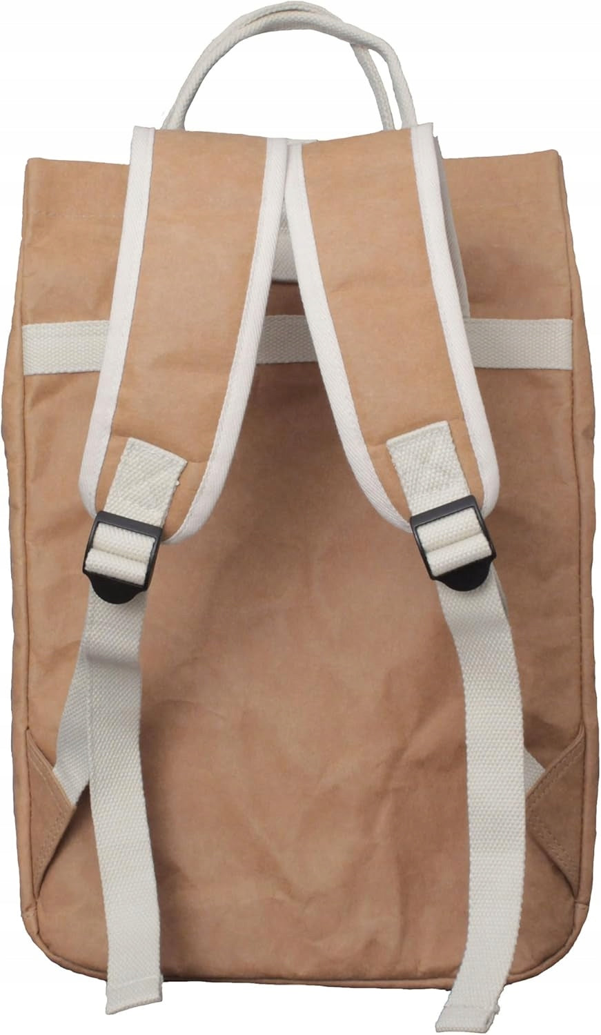 Eco-friendly unisex vegan GT2820 kraft paper city backpack Main pattern plain