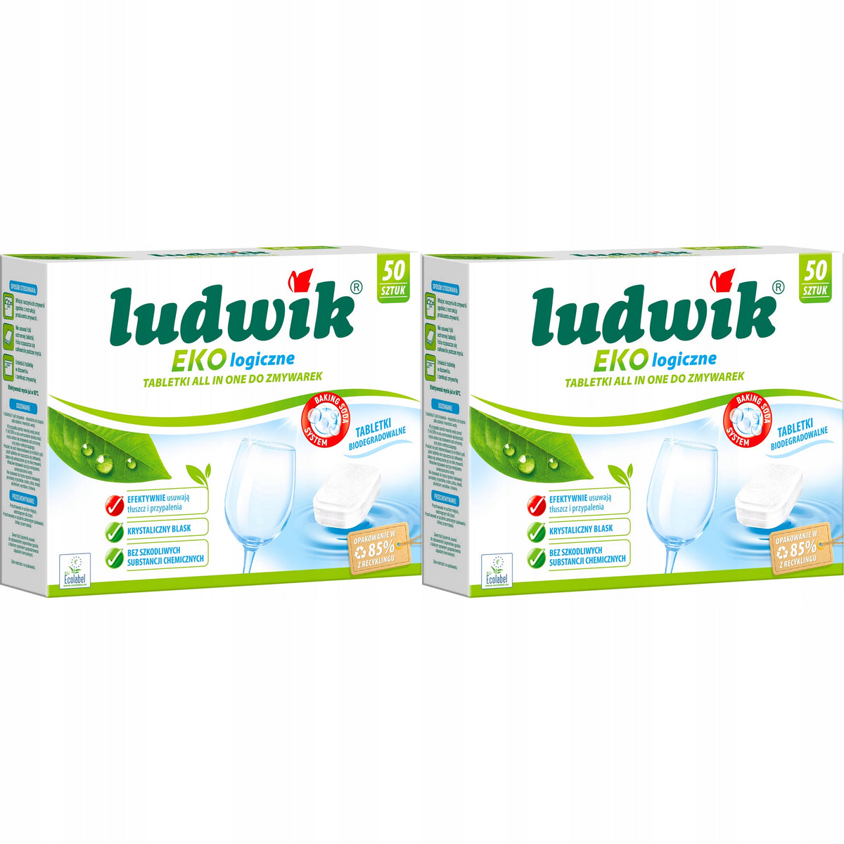 Eco tablets for dishwasher LUDWIK Ecological All in One Eco Bio 100 pcs.