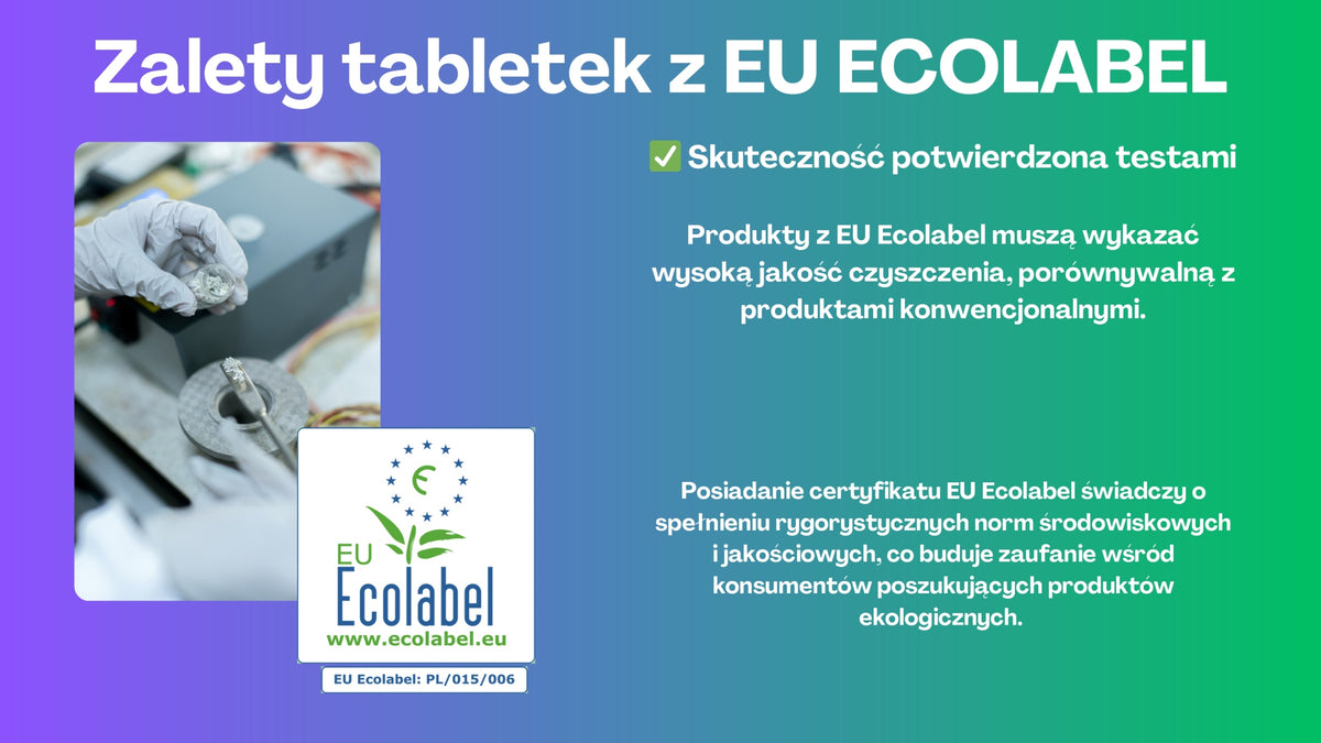 EcoLabel Dishwasher Tablets All in One 100pcs/STS Manufacturer code 47K6-E0QW-H009-R0K8